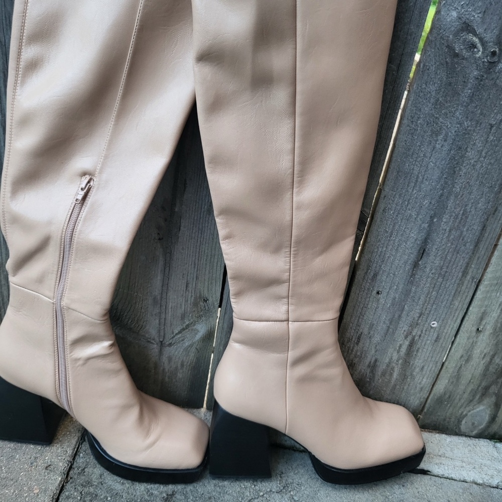 jeffrey campbell knee-high boots size 10 - Picture 3 of 4